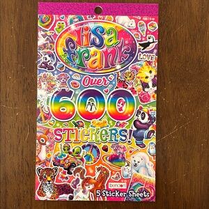 NWT LISA FRANK sticker pad